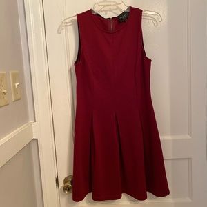 Like New Pleated Maroon Dress
